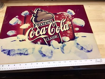 Vintage  Coca-Cola Frozen Coke Classic Drive In Theater Sign From Menu Board NR • $129