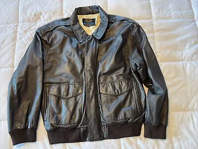 Vintage American Born Type A-2 Flight Leather Jacket Army-Air Force Size Large • $75