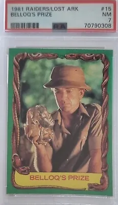 Indiana Jones - Raiders Of The Lost Ark (Card #15) NM PSA 7 *Topps 1981 *Rare  • $25.95