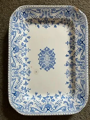 Antique T & R Boote Blue And White Serving Platter Ironstone Transferware 9 X6  • $57.95