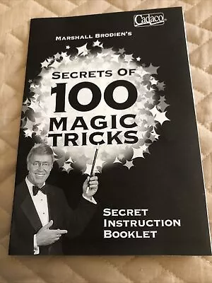 Marshall Brodien 100 Magic Tricks Secret Instruction Booklet 2000 - Rare & New • $25