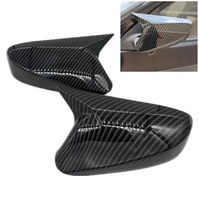 Carbon Fiber OX Horn Side Door Mirror Cover Cap For Hyundai Veloster 2012-2017 • $30.99