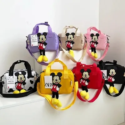 New Disney Shoulder Bags Cartoons Mickey Mouse Nylon Women Messenger Fashion Bag • £14.45