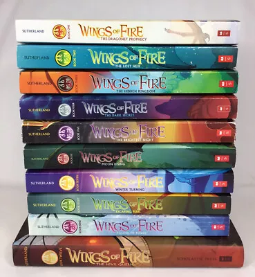 $19.99 • Buy Wings Of Fire Tui. T. Sutherland Books 1-9 & 12 (10-Book Lot)