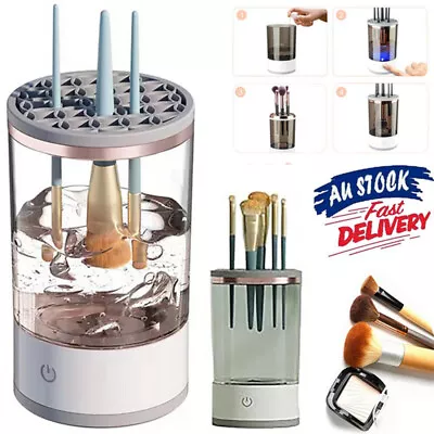 Automatic Brush Cleaner Electric Makeup Brush Cleaning Machine Fast Clean Dryer • $29.88