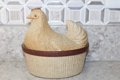 Treasure Craft Pottery Chicken Hen On Nest Casserole 2 Qt - Vintage USA • $27.99