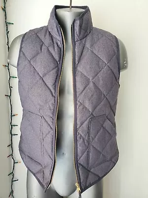 J. Crew Womens Quilted Herringbone Puffer Vest Size M NWT • $25