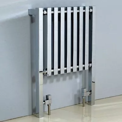 £99 • Buy Phoenix Ava Floor Standing Designer Radiator In Chrome 80cm X 60cm (ra065)