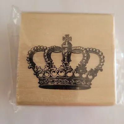 Crown Paris Romantique Mounted Rubber Stamp Queen Princess • $4.98