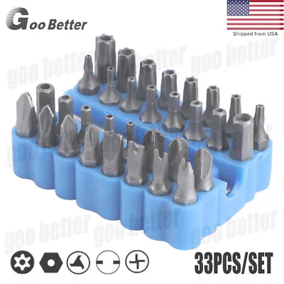 33PCS Security Bit Set Torx Tampered Proof Drill Driver Tamper Screwdrivers Bits • $6.65