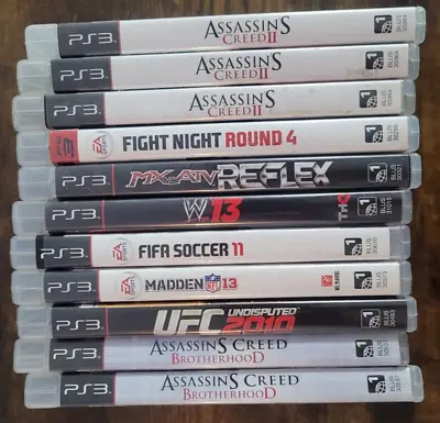 Lot Of 11 PlayStation 3 PS3 Games! Assassins Cred UFC Madden & More!!! • $49.99