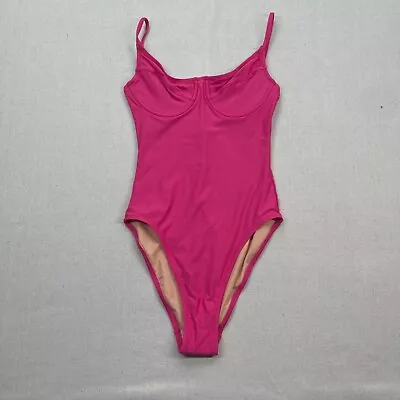J Crew Bathing Suit Women 2 Extra Small XS Pink Underwire Demi Swim OnePiece NEW • $9