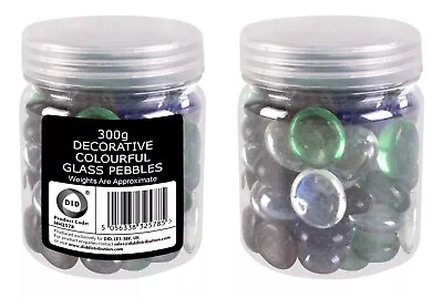 Decorative Colourful Glass Pebbles For Gardens Wedding Mosaics Home Deco • £7.29