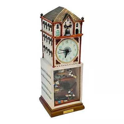 Disney Mickey Donald Duck Goofy Clock Cleaners Desk/Table Clock RARE READ • $199.95