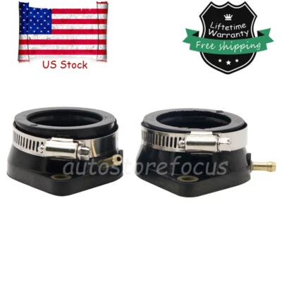 $13.49 • Buy 2x Carburetor Carb Intake Manifold Boot 5EL-13596-00-00 For Yamaha XVS1100 VStar