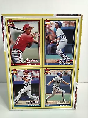 1991 Topps Empty Wax Box Bottom Panel Uncut McGee Murray Murphy Parker Set #3 • $14.99