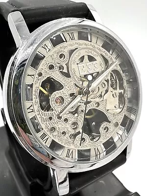 Chinese Skeleton Dial Manual Wind Watch • $17.95