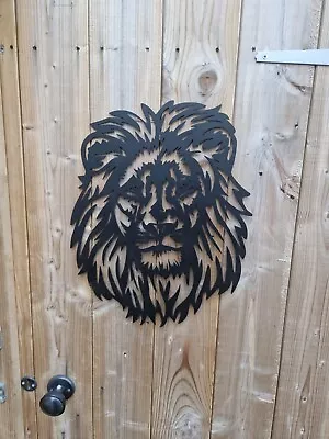 Exquisite Lion Head Steel Wall Art CNC Plasma Cut • £40