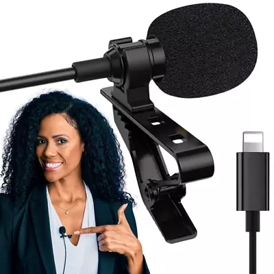 Iphone Microphone Omnidirectional Tik Tok Live Stream Collar Lapel Mic Mini • £6.99