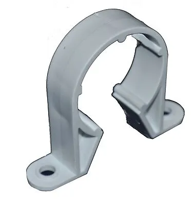 Solvent Weld White 40mm (43mm) Waste Pipe Clip - PACK OF 5 - NEXT DAY AVAILABLE • £6.27