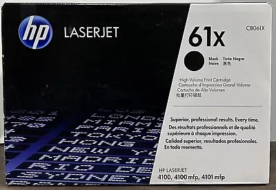 SEALED NEW HP LaserJet 61X Black Toner Cartridge C8061X For HP 4100 4101 • $38.95