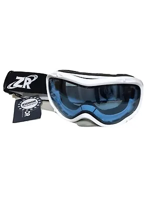 Zionor Lagopus Wht W-Blue Lens Ski/Snow Goggles Men/Women New • $18.99