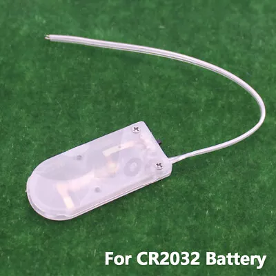 6V CR2032 Lithium Button Coin Cell Battery Holder Case With Switch Transparent • £2.34