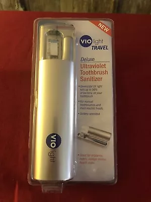 Vio Light Travel Deluxe Ultraviolet Toothbrush Sanitizer VIO200 New Sealed  • $19.99