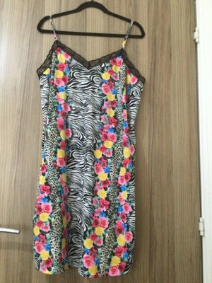 £3 • Buy Sexy Tropical Flower Animal Print Slip Negligee Petticoat 18