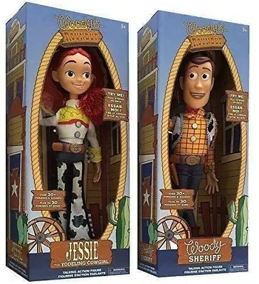 Toy Story Woody Jessie Talking Plush Dolls  • $41