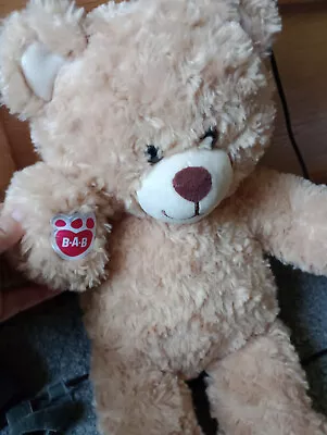 BUILD A BEAR Honey Coloured Stuffed Plush Teddy Bear Soft Toy Collectable • £0.99