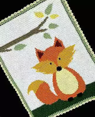 Crochet Patterns - FOX WOODLAND/FOREST Baby Afghan Pattern *EASY* • $6.95