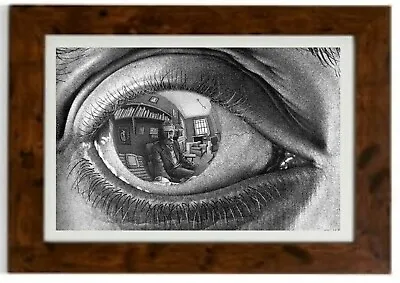 £24.07 • Buy  Eye Reflection Framed Print By M. C. Escher