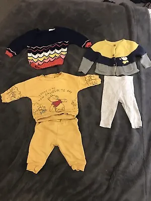 Baby Girl Clothing Bundle 3-6 Months M&S F&F Winnie The Pooh • £0.99