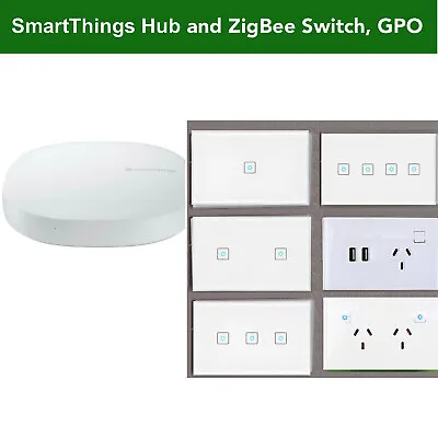 $50 • Buy ZigBee Smart Light Switch, Dimmer GPO For SmartThings, Hubitat Google Home Alexa
