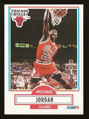 Michael Jordan Insert 1990 Fleer Basketball Card #26  • $6