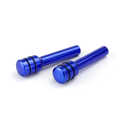 2pcs Blue Metal Car Truck Interior Door Panels Lock Knobs Pins Trim Covers Caps • $3.99