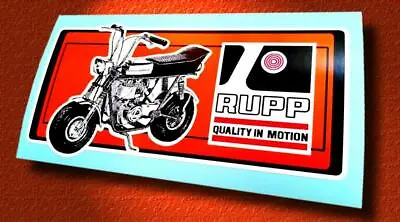 RUPP Mini Bike • Circa-1969 Style • Vintage Look Sticker • Decal • $4.50