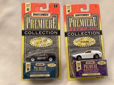 Matchbox Premiere Collection ~ Ferrari Testarossa & Tanzara ~ Lot Of 2 • $13.99