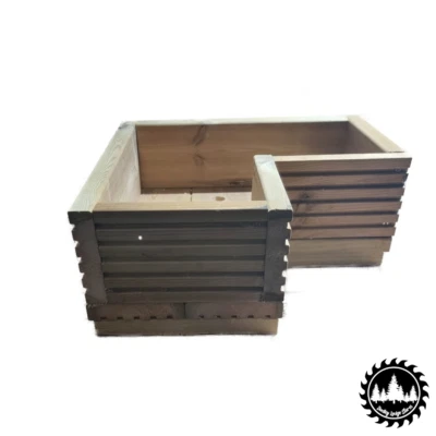 £30 • Buy Corner Wooden Decking Planter Garden Patio Trough Flower Plant Pot