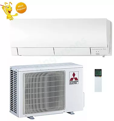 9000 BTU Mitsubishi 30.5 SEER Ductless Wall Mounted Hyper Heat Pump ENERGY STAR • $3069.99