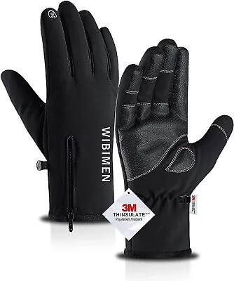 WIBIMEN -10℉ Ski Gloves Thinsulate Winter Waterproof Gloves For Men Women Large • $24.85