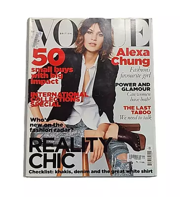 British Vogue Magazine March 2010 Alexa Chung • $30