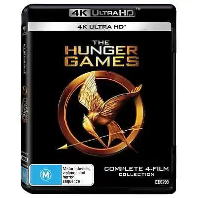 The Hunger Games Complete 4 Film Collection 4K Ultra HD BRAND NEW Region B • $34.99