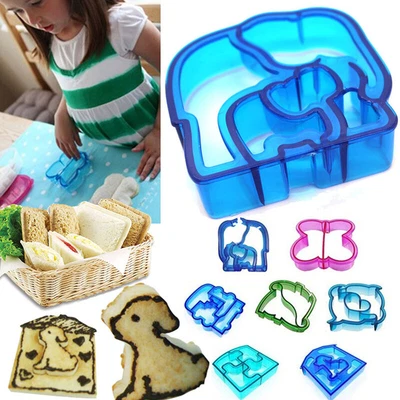 £3.35 • Buy Kids Lunch Sandwich Toast Mould Cookies Mold Cake Bread Food Cutters DIY Cooking