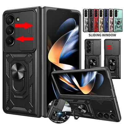 For Samsung Galaxy Z Fold 5 Fold4 5G Military Shockproof Case Slide Camera Cover • $14.99