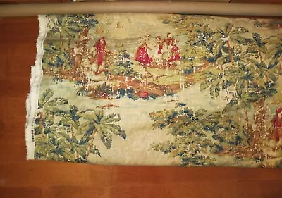 Bosporus Antiqued Classic Toile Print Covington Fabric 11+ Yards Multicolor • $235