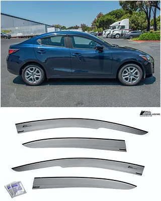 EOS Visors For 16-20 Toyota Yaris IA JDM Mugen Side Window Vent Rain Guards • $32.99