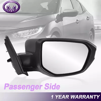 Right Manual Fold Power Glass Mirror For 2016-2021 Honda Civic DX LX HO1321283 • $50.88