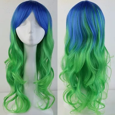 US Stock Long Straight Wavy Cosplay Wig Full Wigs Costume Party Heat Resistant G • $18.07